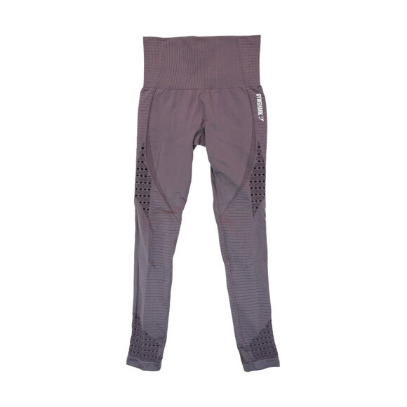 Gymshark High Rise Energy Leggings Laser Cut Seamless‎ Purple Size XS - Picture 1 of 4